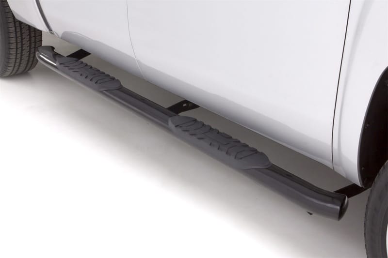 Lund 09-17 Dodge Ram 1500 Quad Cab 5in. Oval Curved Steel Nerf Bars - Black thumbnail 2