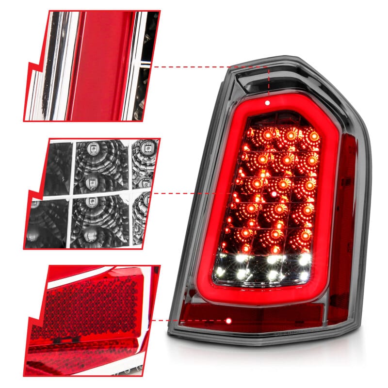 ANZO 11-14 Chrysler 300 LED Taillights Chrome w/ Sequential thumbnail 4