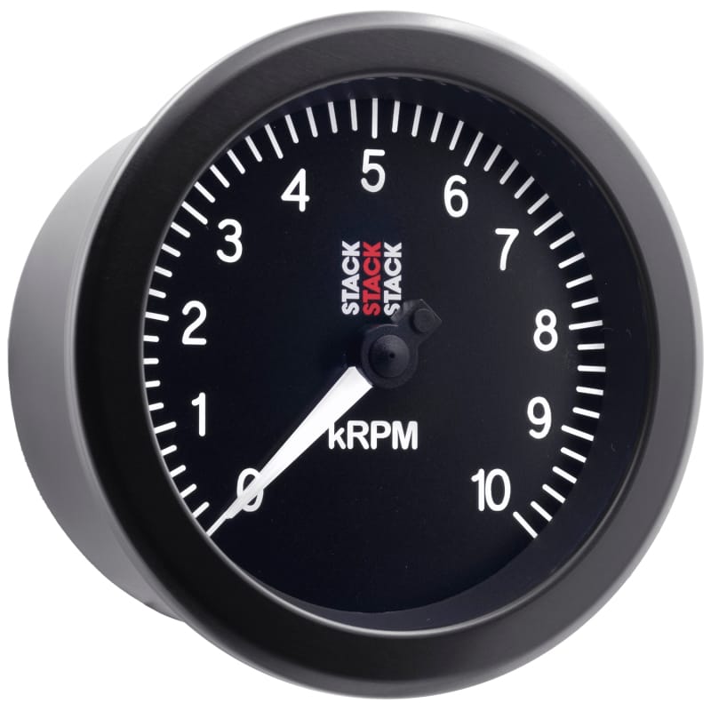 Autometer Stack Sport 88mm 0-10K RPM Tachometer - Black thumbnail 6