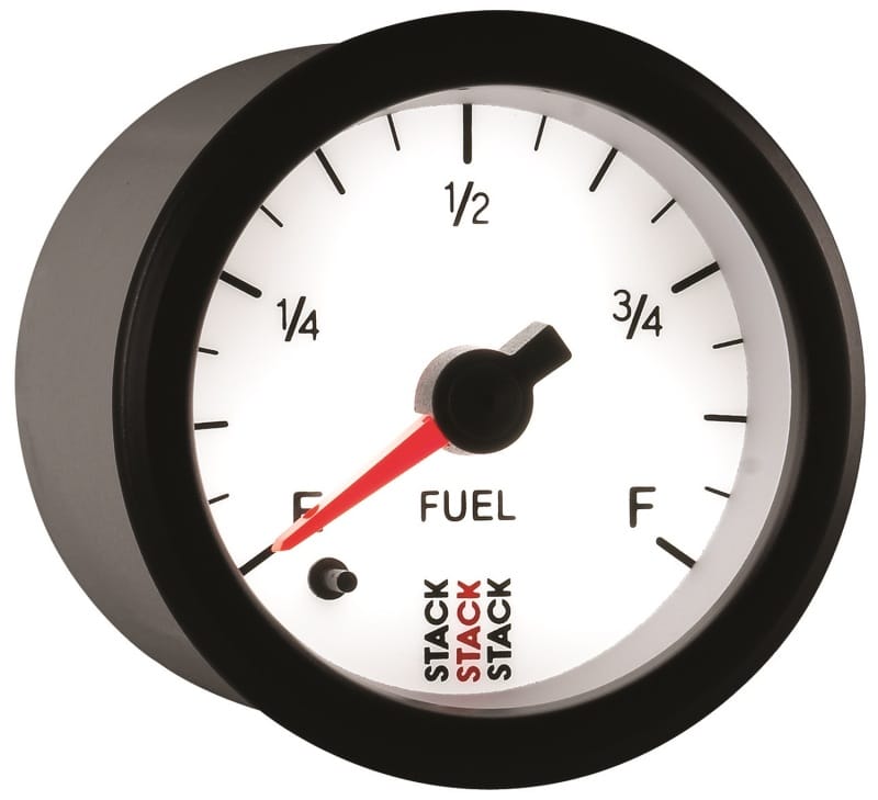 Autometer Stack 52mm 0-280 Ohm Programmable Pro Stepper Motor Fuel Level Gauge - White thumbnail 6