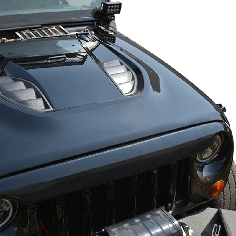 DV8 Offroad 07-18 Jeep Wrangler JK Rubicon 10th Anniversary Replica Hood