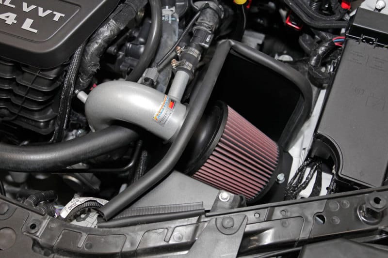 K&N 69 Series Typhoon Performance 13 Chrysler/Dodge 200/Avenger 2.4L Silver Cold Air Intake Kit thumbnail 4