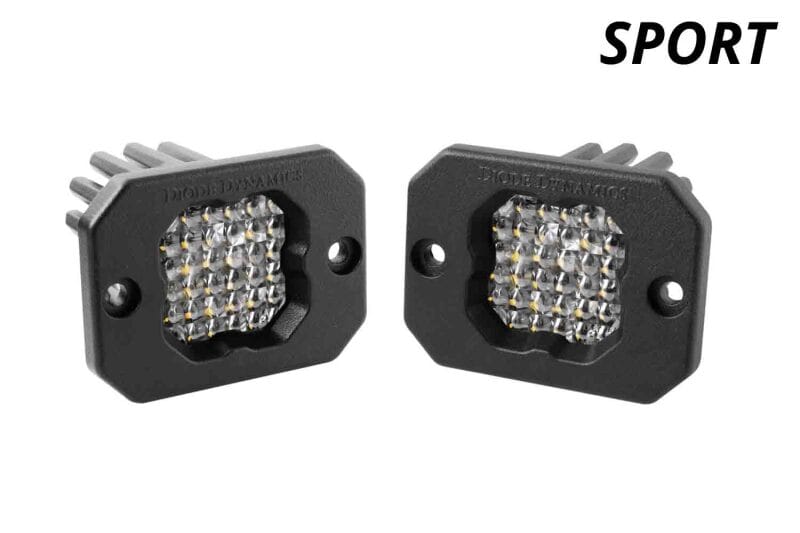 Diode Dynamics Stage Series C1 LED Pod Sport - White Flood Flush ABL (Pair) thumbnail 2