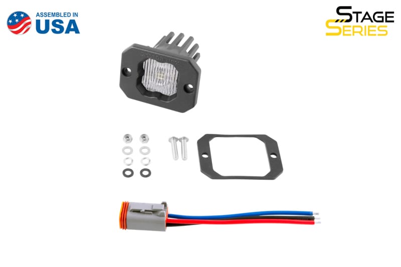Diode Dynamics Stage Series C1 LED Pod - White SAE Fog Flush ABL Each thumbnail 4