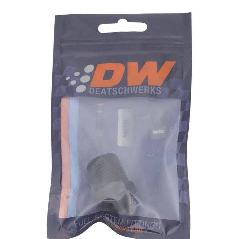 DeatschWerks 6AN Male Flare to 1/2in Male NPT Adapter - Anodized Matte Black thumbnail 2
