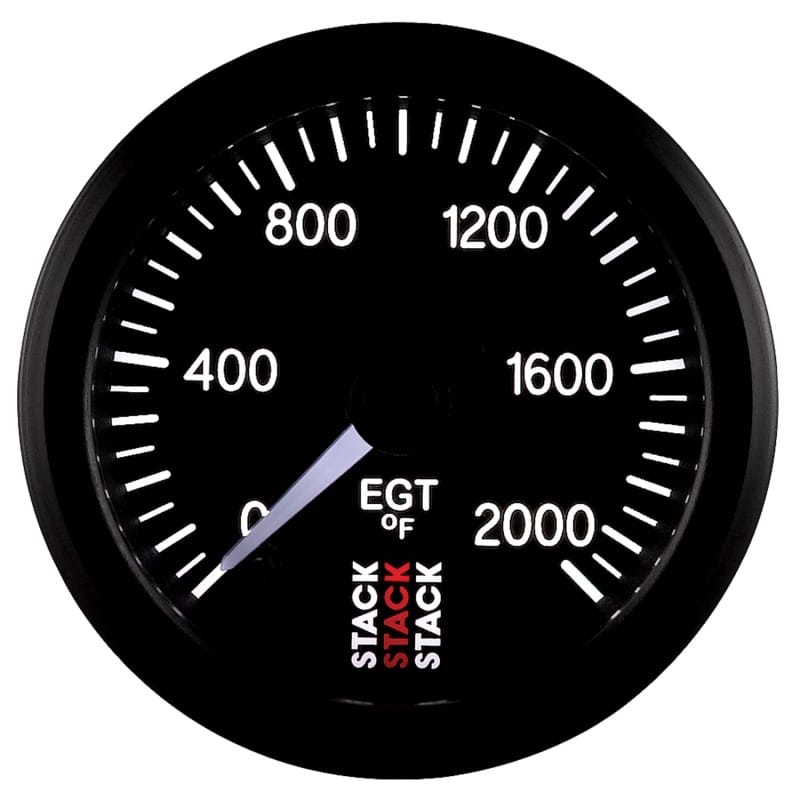 Autometer Stack 52mm 0-2000 Deg F Pro Stepper Motor Exhaust Gas Temp Gauge - Black thumbnail 4
