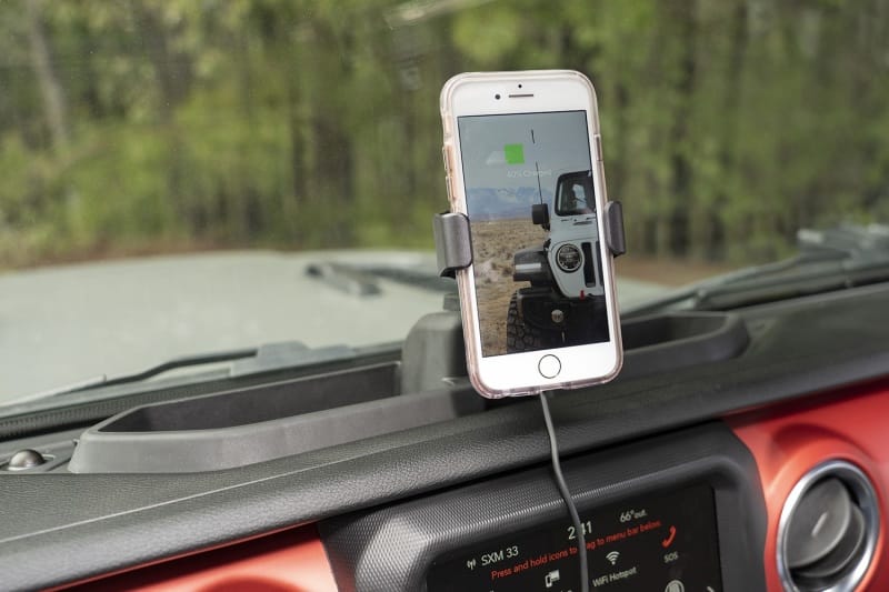 Rugged Ridge Dash Multi-Mount Charging Phone Kit 18-20 Jeep Wrangler JL/JT thumbnail 3