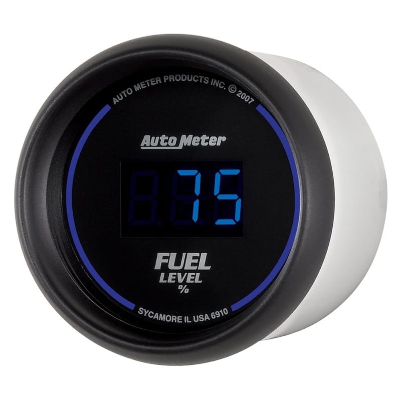 Autometer Cobalt Digital 52.4mm Black Programmable Empty-Full Range Fuel Level Gauge thumbnail 2