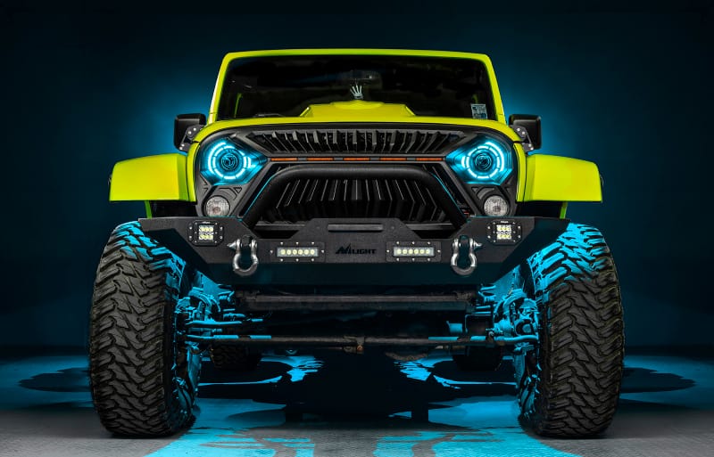 ORACLE Lighting 0718 Jeep Wrangler JK Oculus 7in ColorSHIFT Bi-LED Projector Headlights - 5876-334 thumbnail 3