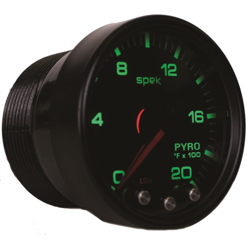 Autometer Spek-Pro Gauge Pyro. (Egt) 2 1/16in 2000f Stepper Motor W/Peak & Warn Blk/Smoke/Blk thumbnail 3