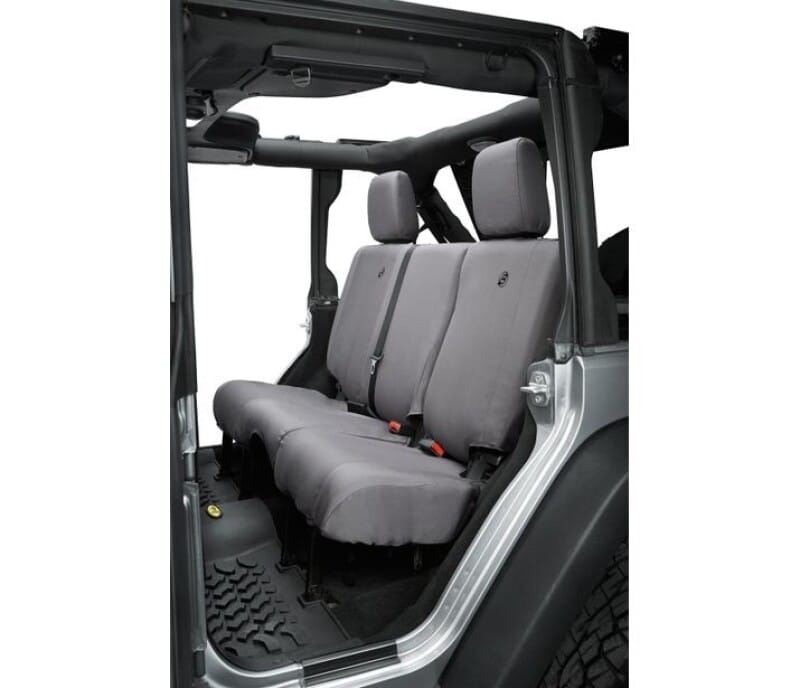 Bestop 13-18 Jeep Wrangler JK 4-Door Rear Seat Covers (Charcoal)