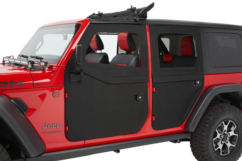 Bestop 20-26 Jeep Gladiator / 18-26 Wrangler JL Full Fabric Doors (Front Black Twill) thumbnail 2