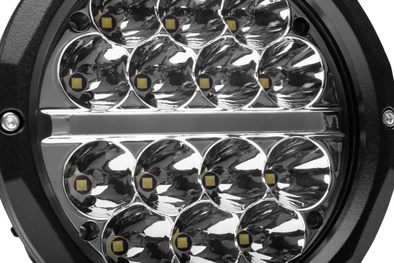 Go Rhino Xplor Bright Series Round LED Driving Light Kit w/DRL (Surface Mount) 6in - Blk (2 pc) thumbnail 2