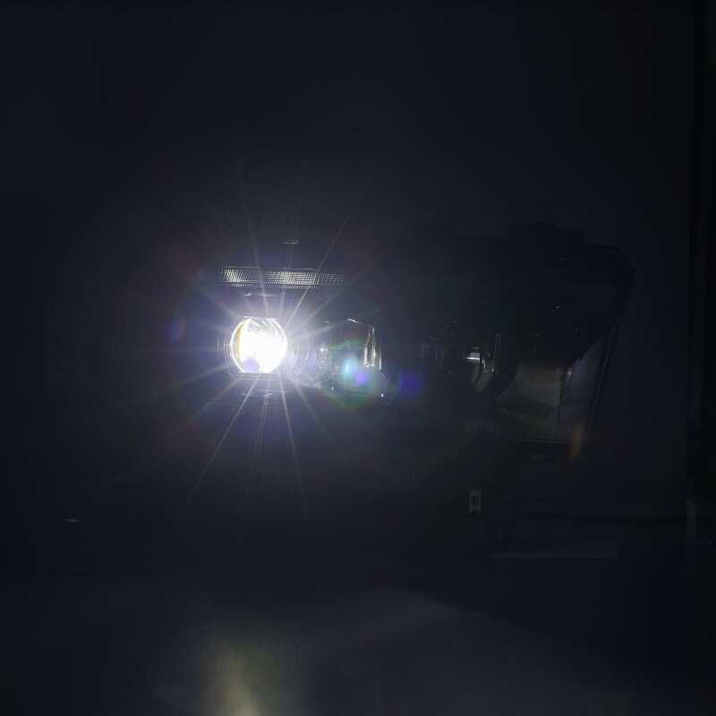 AlphaRex 19-21 Ram 2500 LUXX LED Proj Headlights Plank Style Alpha Blk w/Activ Light/Seq Signal/DRL thumbnail 6