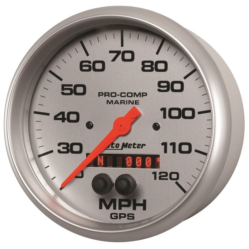 Autometer Marine Silver Ultra-Lite 5in 120mph GPS Speedometer thumbnail 3
