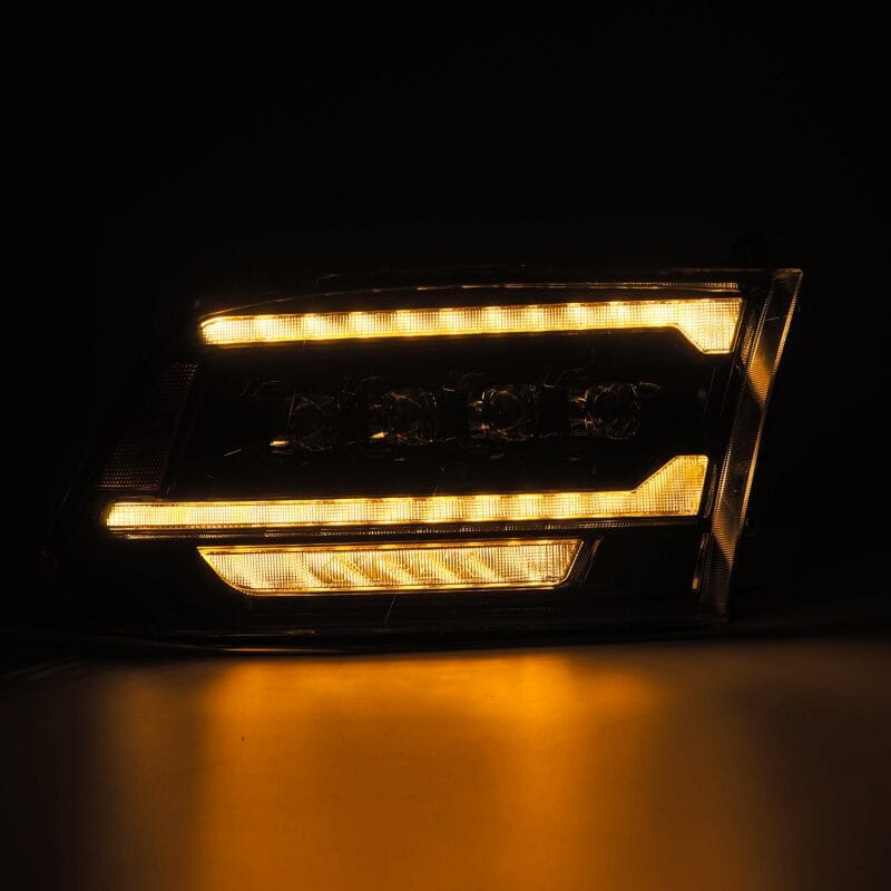 AlphaRex 09-18 Ram 2500 NOVA LED Proj Headlights Plank Style Alpha Blk w/Activ Light/Seq Signal/DRL thumbnail 6