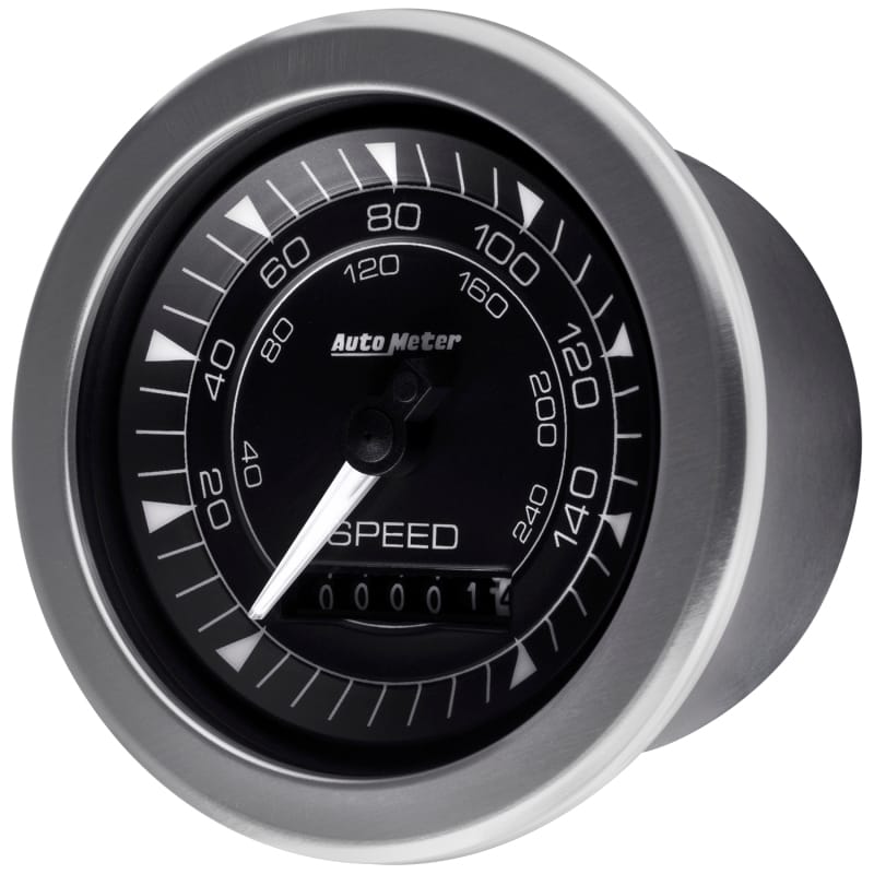 Autometer Chrono 3-3/8in 160MPH Electric Programmable Speedometer Gauge thumbnail 2