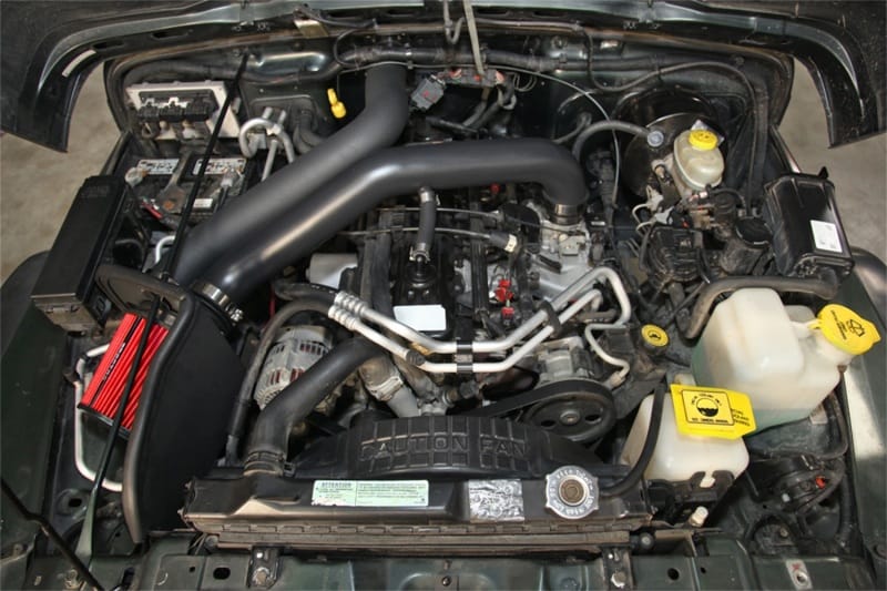 Spectre 97-06 Jeep Wrangler L6-4.0L F/I Air Intake Kit - Tex. Black w/Red Filter thumbnail 3