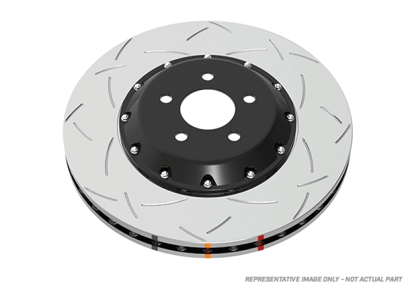 DBA 11-15 Jeep Grand Cherokee Exc. SRT8 Front T3 5000 Series Slotted Rotor w/ Black Hat 350mm