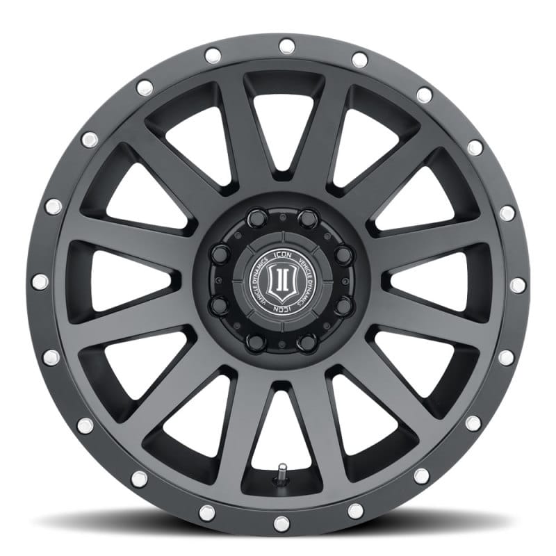 ICON Compression 20x10 8x6.5 -19mm Offset 4.75in BS 121.4mm Bore Satin Black Wheel thumbnail 2