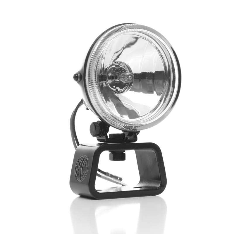 KC HiLiTES Rally 400 4in. Round Halogen Light 55w Spread Beam (Pair Pack System) - Black thumbnail 2