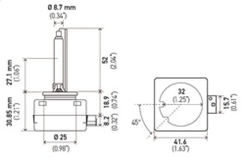 Hella Xenon D1S Bulb PK32d-2 85V 35W 4300k thumbnail 2