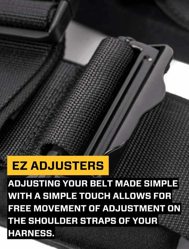 PRP 5.2 Harness with Shoulder Straps Sewn to Lap- Black thumbnail 2
