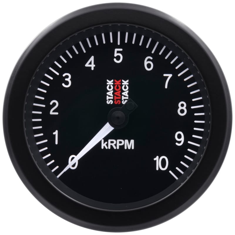 Autometer Stack Sport 88mm 0-10K RPM Tachometer - Black thumbnail 4