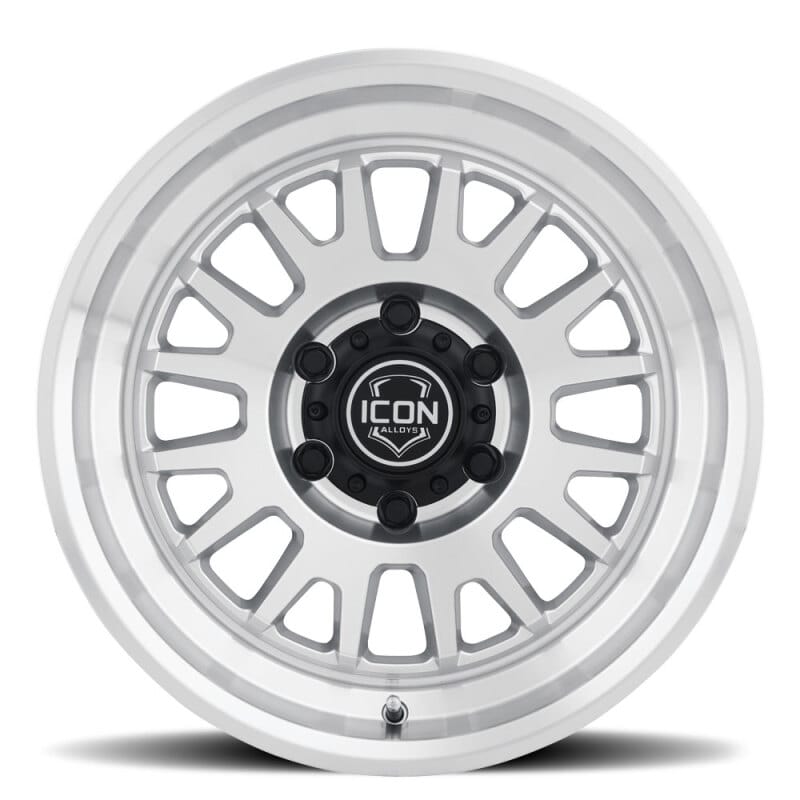 ICON Anza 17x8.5 / 5x5 / -6mm / 4.5in BS Silver Machined Wheel thumbnail 4