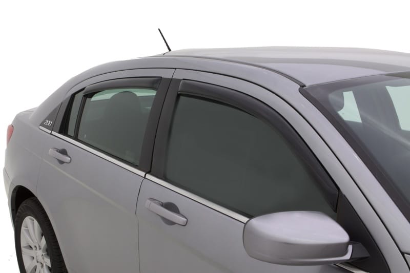 AVS 07-10 Chrysler Sebring Ventvisor In-Channel Front & Rear Window Deflectors 4pc - Smoke thumbnail 2