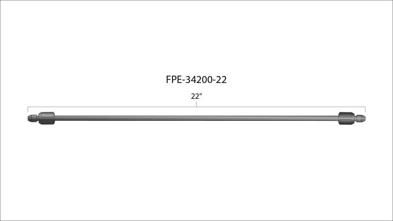 Fleece Performance 22in High Pressure Fuel Line (8mm x 3.5mm Line, M14x1.5 Nuts) thumbnail 3