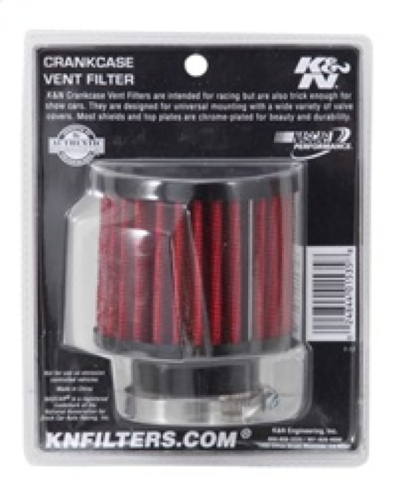 K&N 1.5in Flange ID x 3in OD x 2.5in H Rubber Base Crankcase Vent Filter thumbnail 3