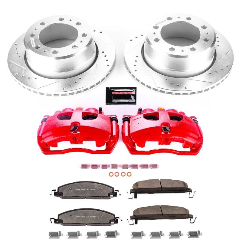 Power Stop 13-18 Ram 3500 Rear Z36 Truck & Tow Kit w/Cals - KC7131A-36