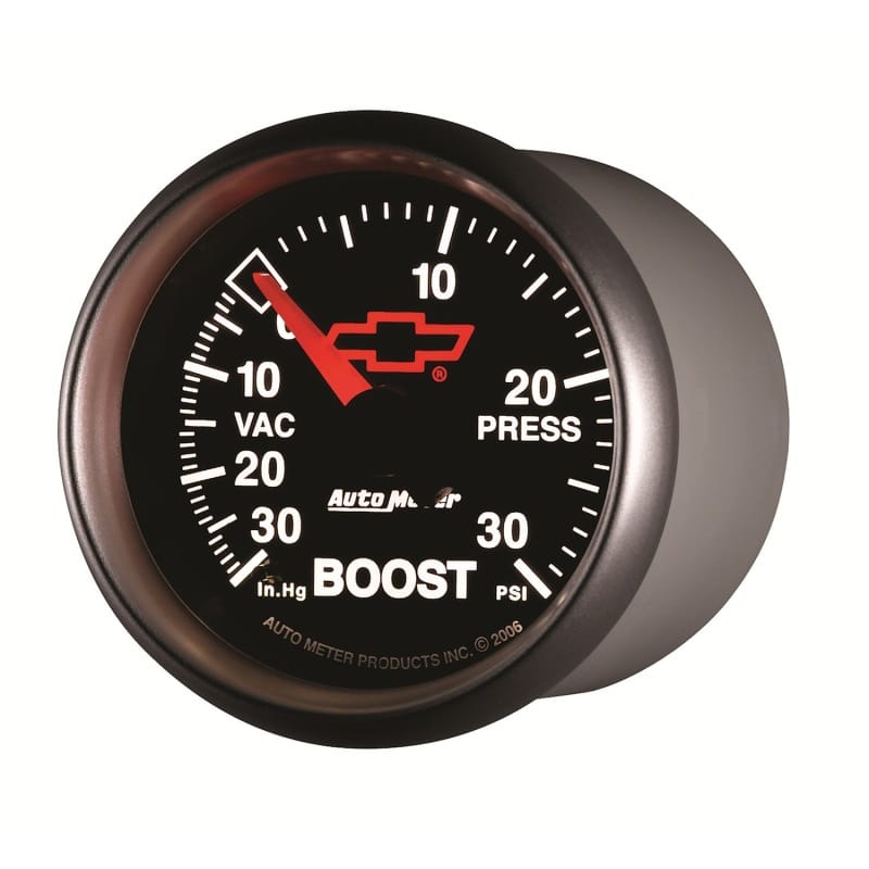 Autometer Sport-Comp II GM 52mm 30 PSI Mechanical Boost Vacuum Gauge thumbnail 2