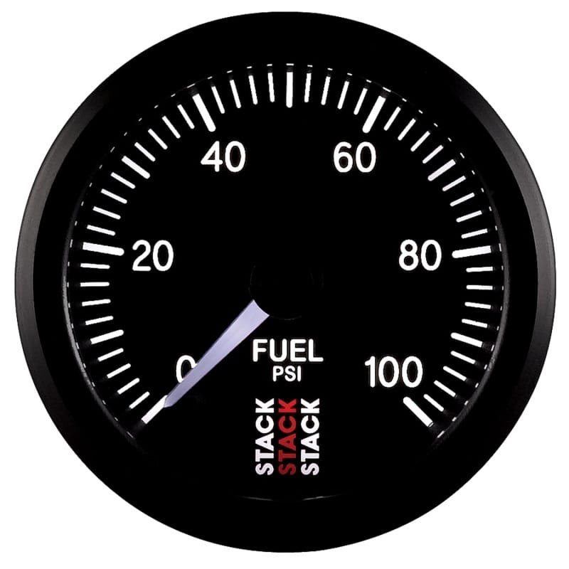 Autometer Stack 52mm 0-100 PSI 1/8in NPTF Male Pro Stepper Motor Fuel Pressure Gauge - Black thumbnail 4