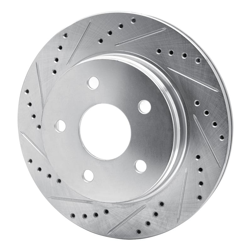 R1 02-24 Dodge Ram 1500 Front Left Drilled & Slotted Silver Brake Rotor thumbnail 2