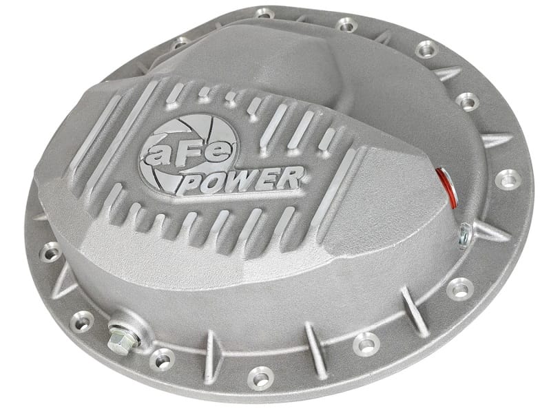 aFe Front Differential Cover (Raw; Street Series); Dodge Diesel Trucks 03-12 L6-5.9/6.7L (td)