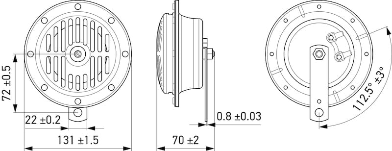 Hella Horn STone 24V 380Hz Htone