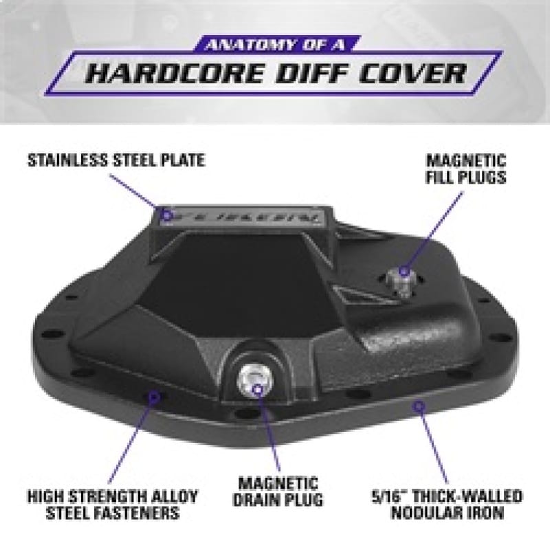Yukon Gear Hardcore Diff Cover for 11.5in & 11.8in GM Dodge Ram thumbnail 5