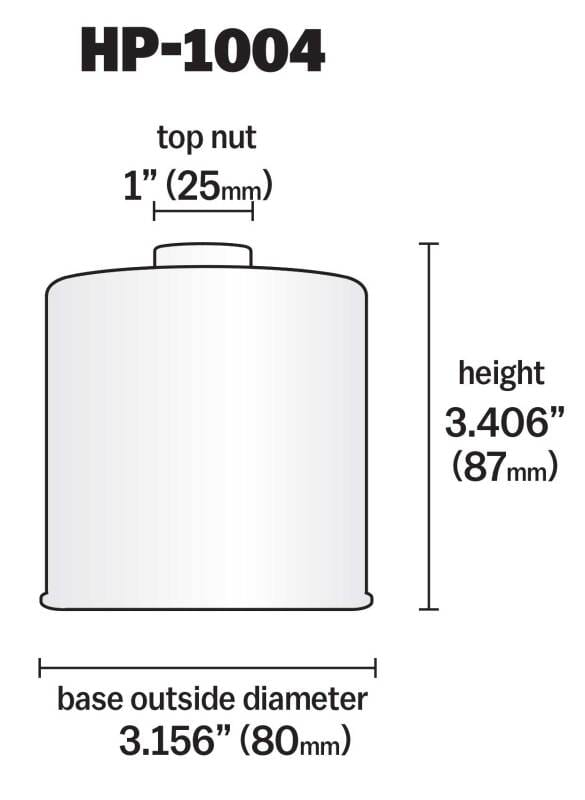 K&N Universal Performance Gold Oil Filter - HP-1004 thumbnail 6