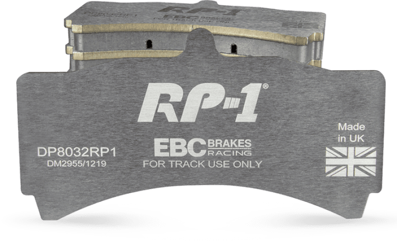 EBC Racing 2018+ Jeep Grand Cherokee Trackhawk 6.2L S/C RP-1 Race Front Brake Pads thumbnail 2