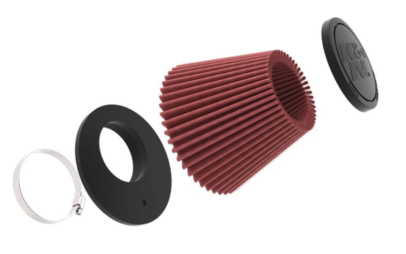 K&N Universal Tapered Filter 3.156 Flange ID x 5.781in Base OD x 3.5in Top OD x 4.531in Height thumbnail 3