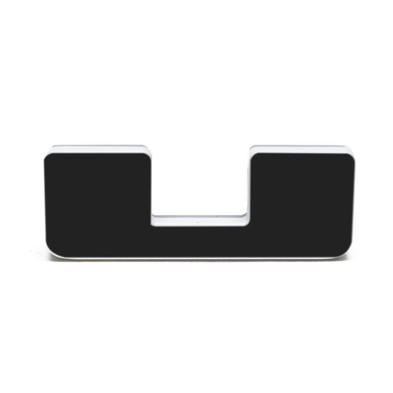ORACLE Lighting Universal Illuminated LED Letter Badges - Matte Blk Surface Finish - U - 3141-U-005