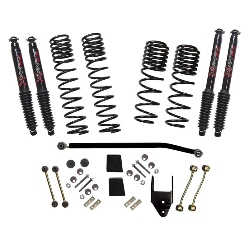 Skyjacker 2020 Jeep JL 4WD Diesel 3.5-4in Dual Rate Long Travel Sus Lift Kit w/ Black Max Shocks thumbnail 2