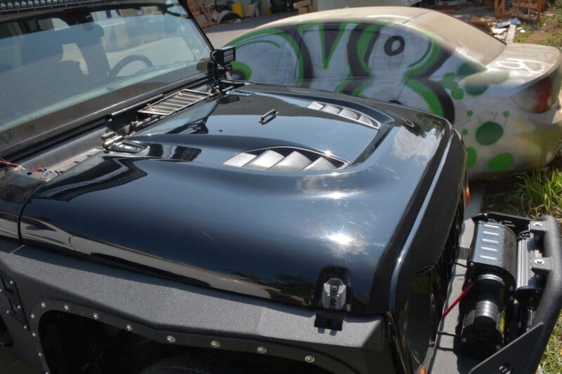 DV8 Offroad 07-18 Jeep Wrangler JK Rubicon 10th Anniversary Replica Hood thumbnail 4
