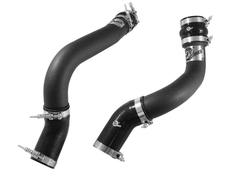 aFe BladeRunner 3in Black Intercooler Tubes Hot & Cold Side Kit for 13-14 Dodge RAM Diesel 6.7L (td) thumbnail 2