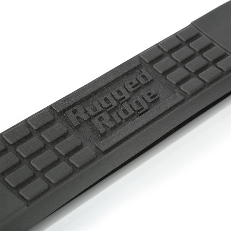 Rugged Ridge 3-In Round Side Steps Black 07-18 2-Door Jeep Wrangler thumbnail 3
