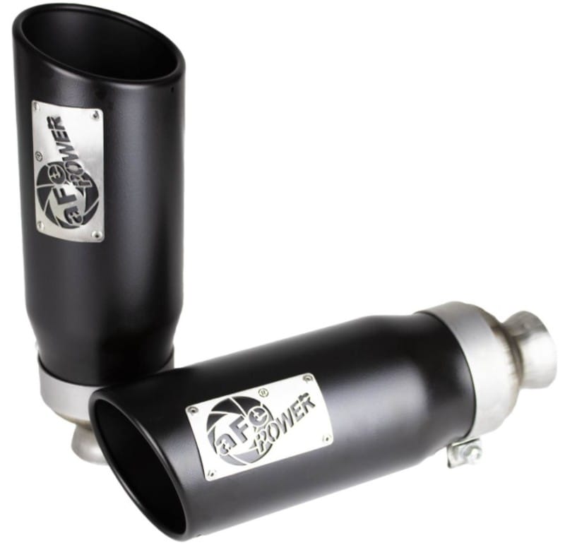 aFe MACH Force-XP 4-1/2in Steel OE Replacement Exhaust Tips - 2021+ Dodge Ram (5.7L V8) - Black thumbnail 2