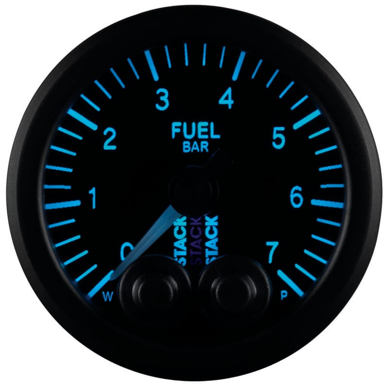 Autometer Stack 52mm 0-7 Bar M10 Male Pro-Control Fuel Pressure Gauge - Black thumbnail 4