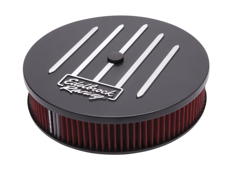 Edelbrock Air Cleaner Racing Series Round Aluminum Top Cloth Element 14In Dia X 3 125In Dropped Base thumbnail 2